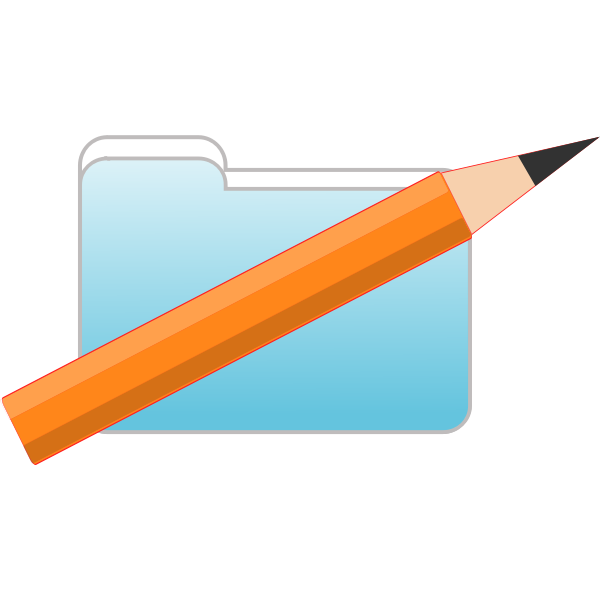 SVG Art folder icon vector image