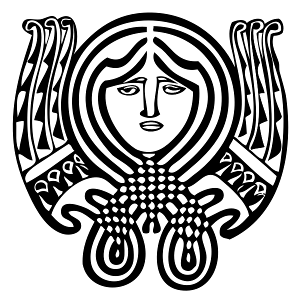 SVG Art nouveau ornament symbol