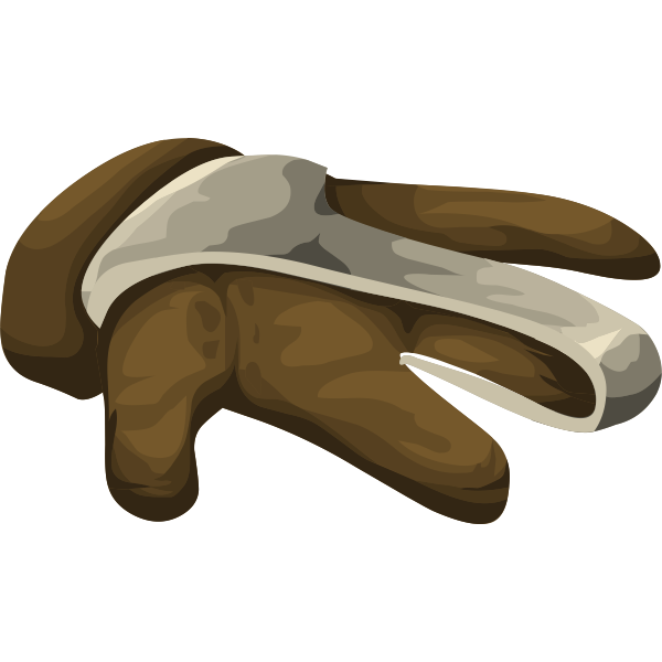 SVG Artifact hand metal piece vector image