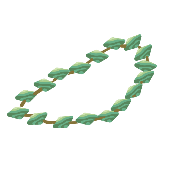 SVG Artifact necklace made of amazonite