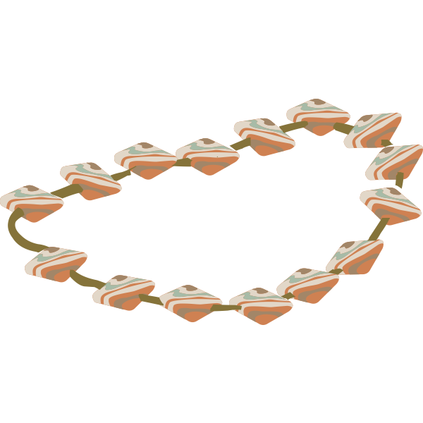 SVG Artifact necklace rhyolite vector image