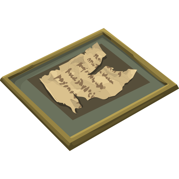 SVG artifact torn manuscript