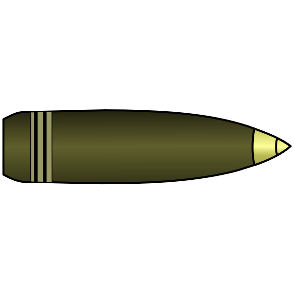 SVG artillery projectile  grenade