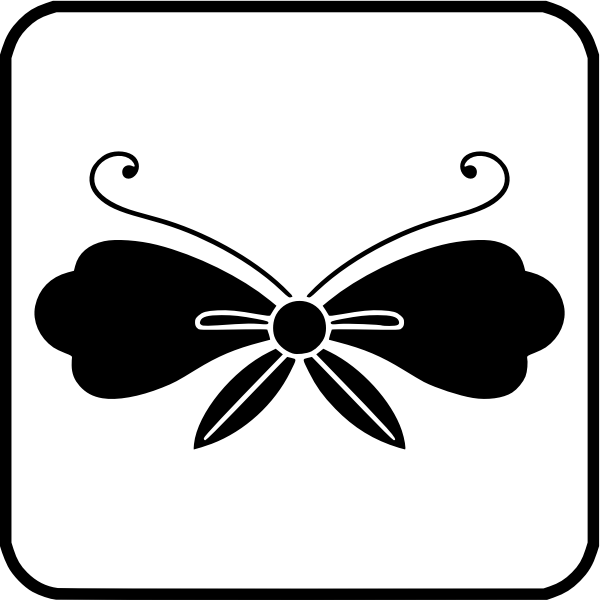 SVG Arty black flower