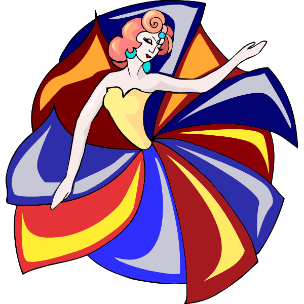 SVG Arty dancer vector image