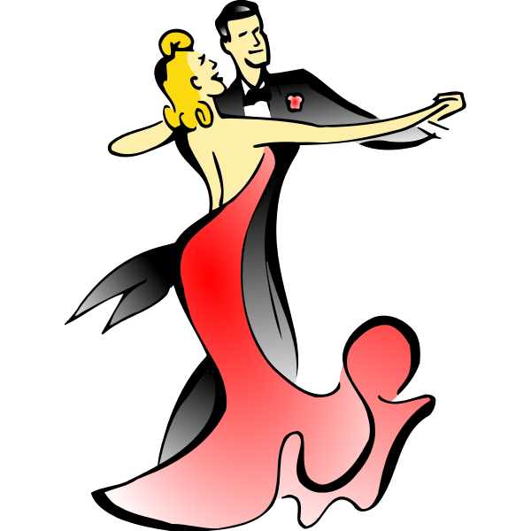 SVG Arty dancing couple