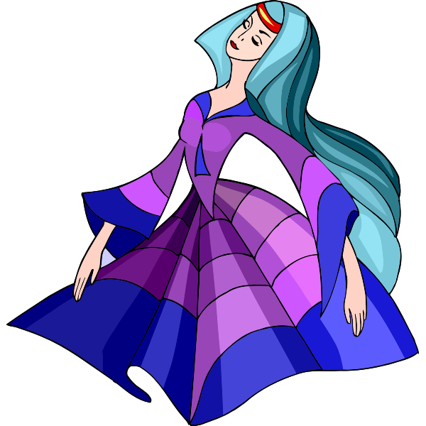 SVG Arty danseuse vector image