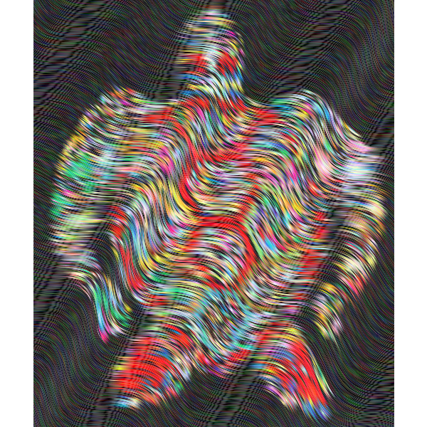 SVG Arty sea turtle