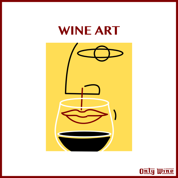 SVG Arty wine drawing