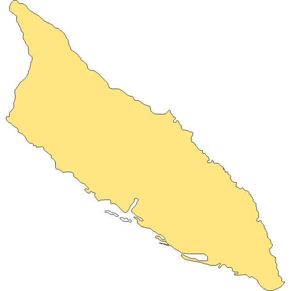 SVG Aruba coast map vector image