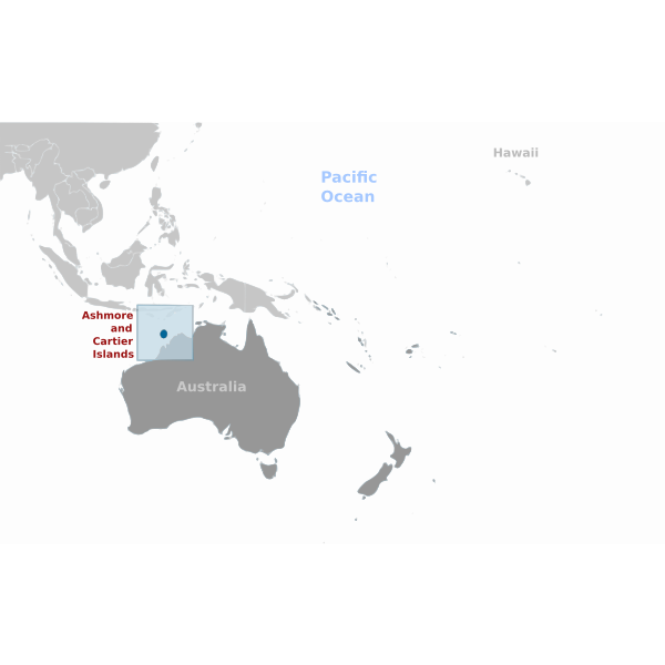SVG Ashmore and Cartier Islands vector image