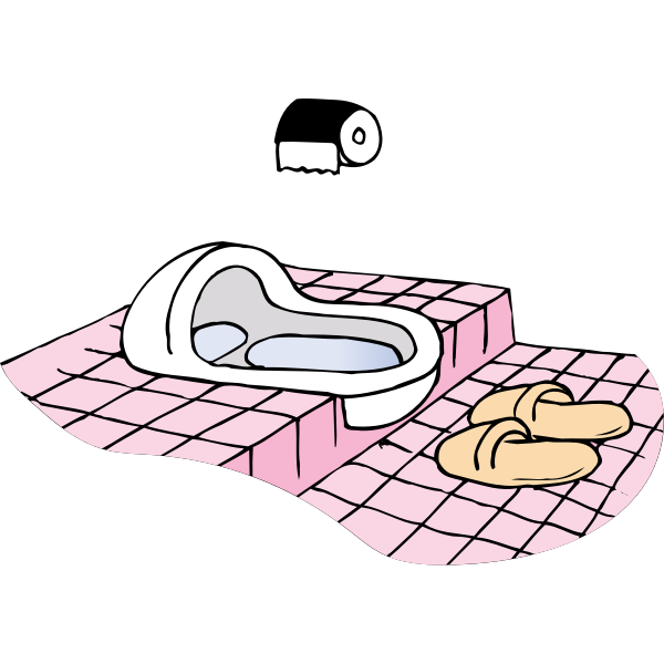SVG asian toilet