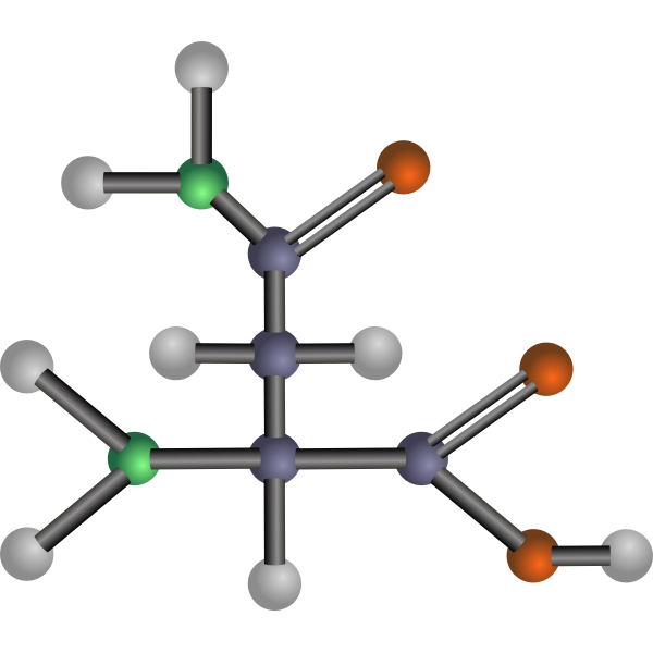 SVG Asparagine amino acid