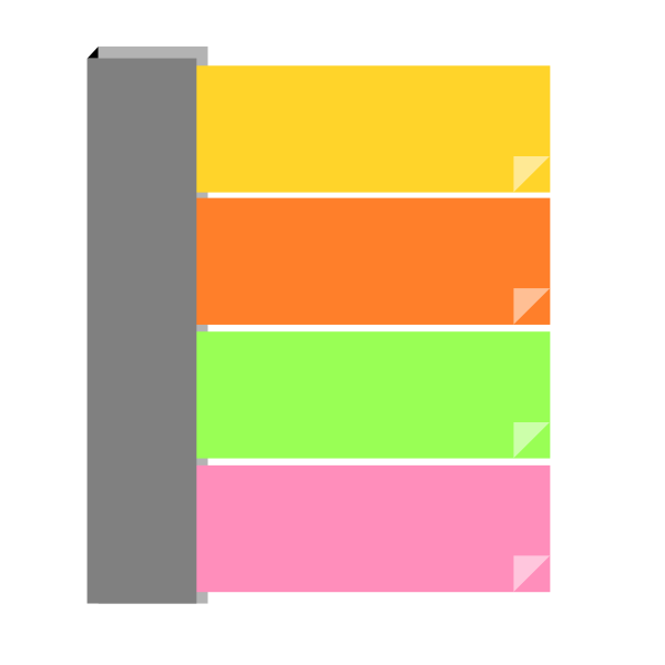 SVG Assorted sticky notes