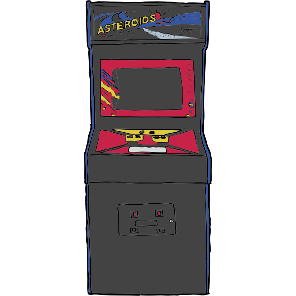 SVG Asteroids Arcade Game