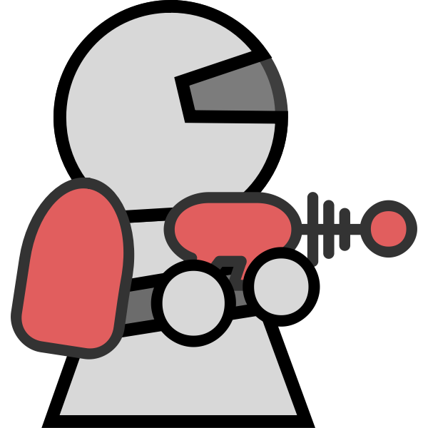 SVG Astronaut icon character vector clip art