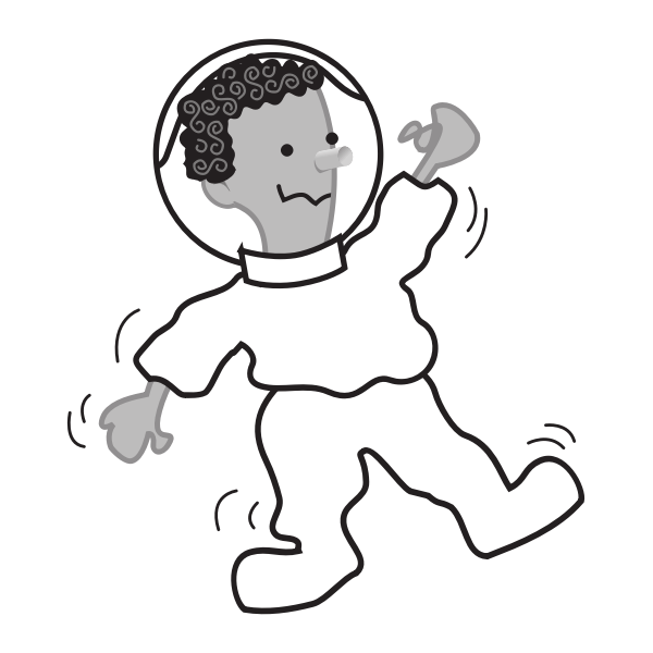 SVG Astronaut vector outline image