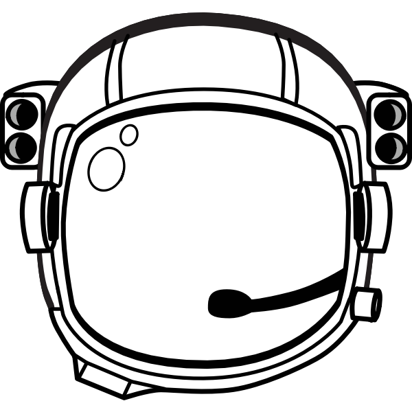SVG Astronauts helmet vector image