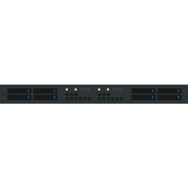 SVG Asus RS700-DE6PS8 server vector drawing