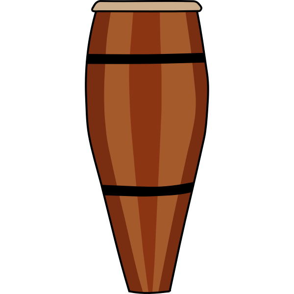SVG Atabaque hand drum vector drawing