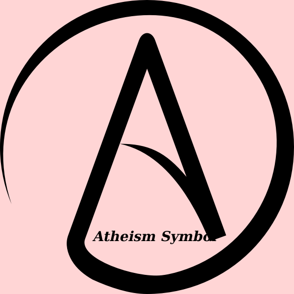 SVG Atheist sign vector drawing