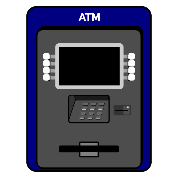 SVG ATM vector illustratiion