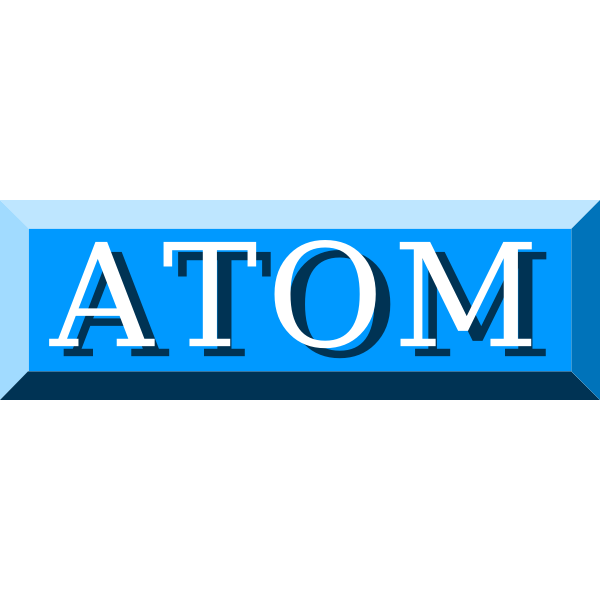 SVG atom button roman bertl 01r
