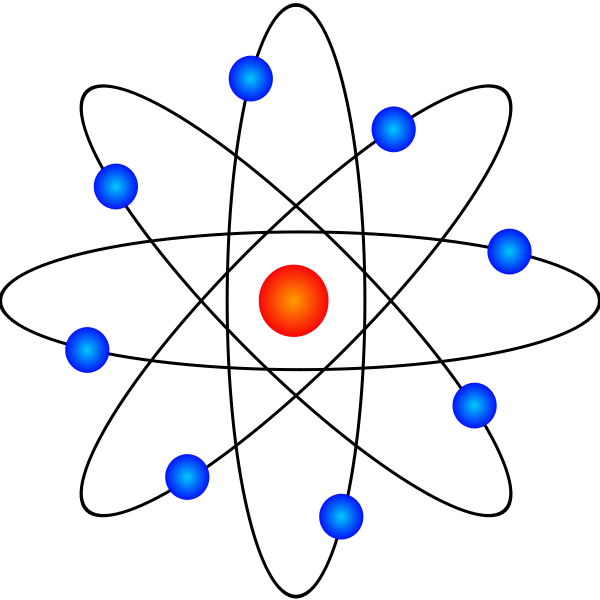SVG Atom Model Vector