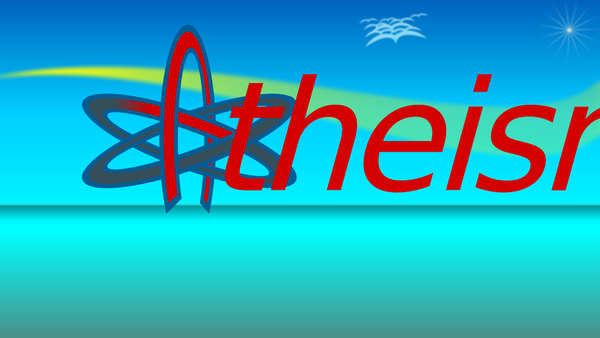 SVG Atom Of Atheism Wallpaper 9by16