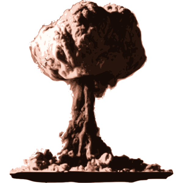 SVG Atomic Bomb Cloud Vector Graphics