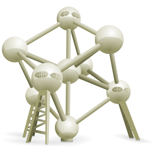 SVG Atomium Belgium