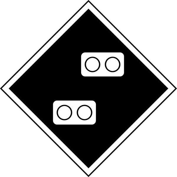 SVG Attention Gap in electricity supply railways sign vector image
