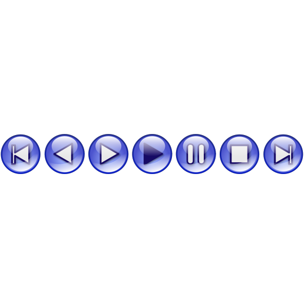 SVG Audio button set image