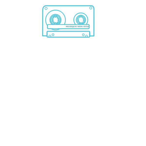 SVG Audio cassette vector clip art