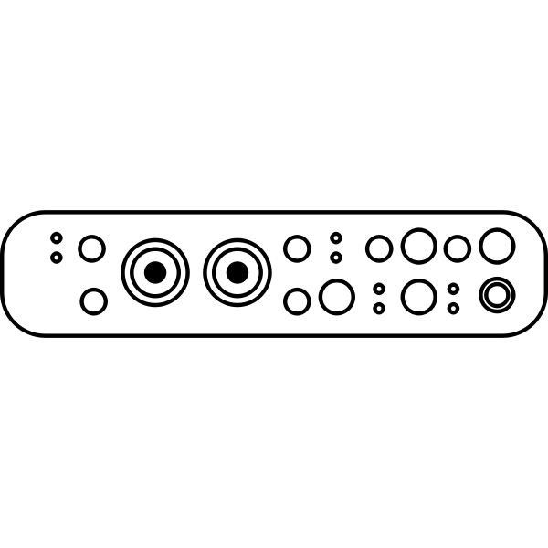 SVG Audio interface pro vector illustration