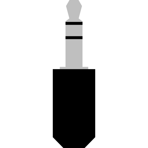 SVG Audio plug vector image