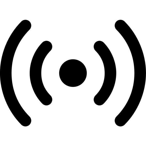 SVG Audio signal vector silhouette