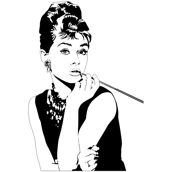 SVG Audrey Hepburn