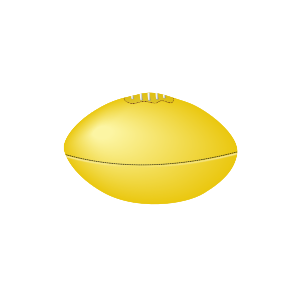 SVG Aussie rules football ball vector image