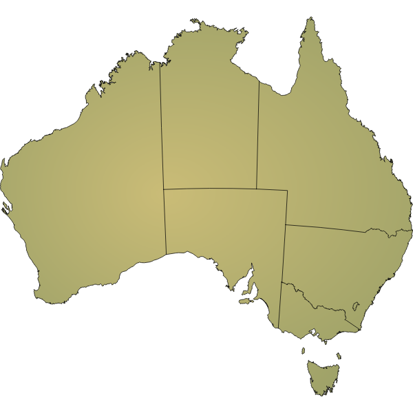 SVG Australia shading with boundaries