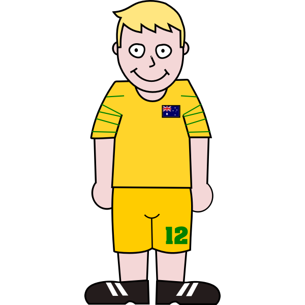 SVG Australian soccer player