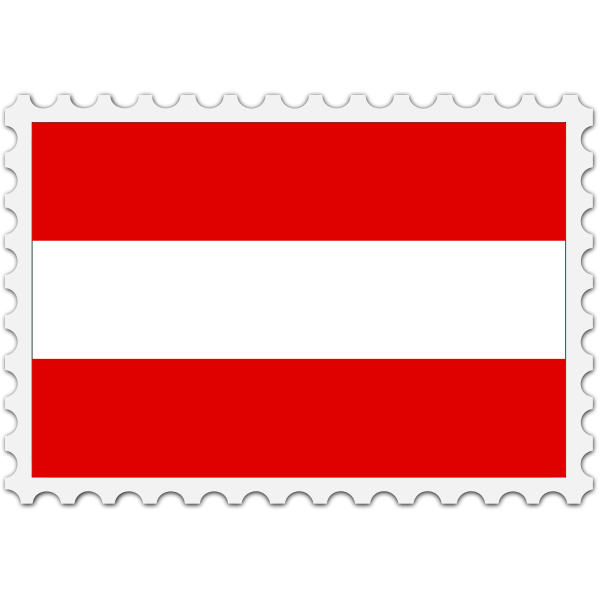 SVG Austria flag stamp
