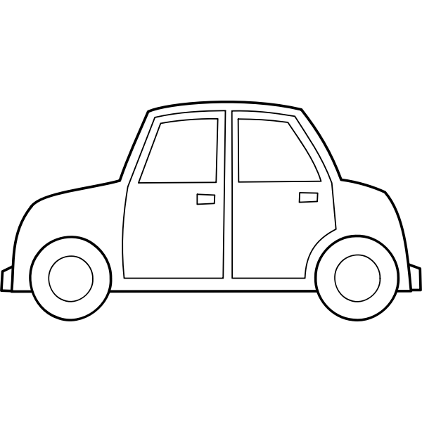 SVG Automobile vector outline image