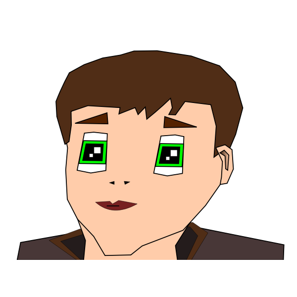 SVG Autorretrato cubista