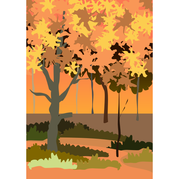 SVG Autumn scene