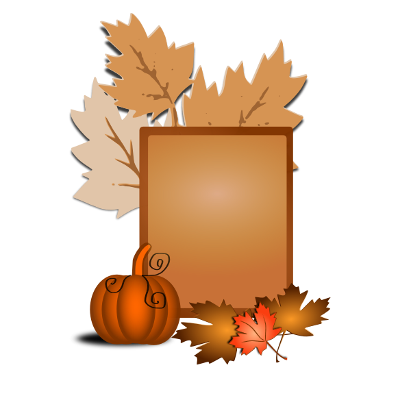 SVG Autumn sign vector clip art