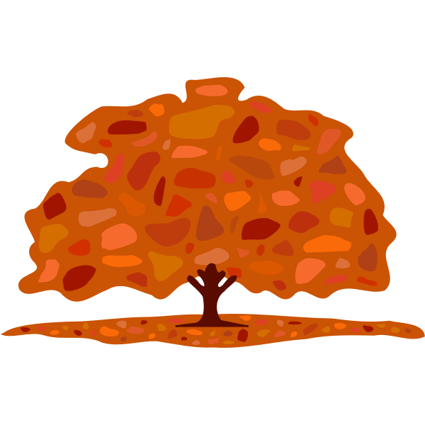 SVG Autumn tree