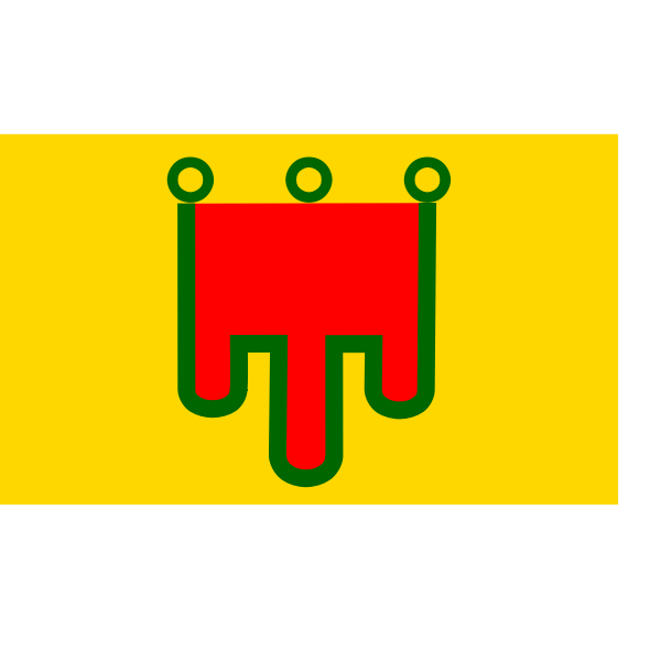 SVG Auvergne region flag vector drawing