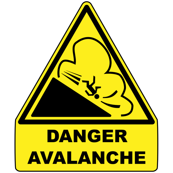 SVG Avalanche warning sign