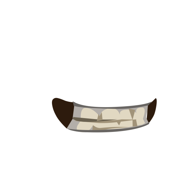 SVG avatar vanity mouth skull